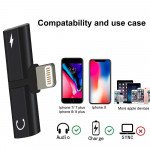 Wholesale New Mini 2-in-1 IP Lighting iOS Multi-Function Connector Adapter with Charge Port and Headphone Jack for iPhone, iDevice (Champagne Gold)